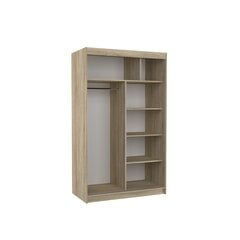 Шкаф ADRK Furniture со светодиодной подсветкой Rewena 120, белый цвет цена и информация | Шкафы | pigu.lt