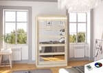 Шкаф ADRK Furniture со светодиодной подсветкой Salem 120, бежевый цвет