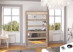 Шкаф ADRK Furniture со светодиодной подсветкой Salem 120, коричневый цвет