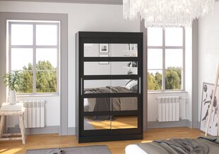 Spinta ADRK Furniture Salem 120, juoda kaina ir informacija | Spintos | pigu.lt
