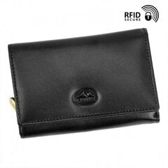 Женский кожаный кошелёк ENETA-2, черный цена и информация | Женские кошельки, держатели для карточек | pigu.lt