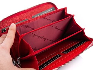 Женский кожаный кошелёк JENNIFER-7, красный цена и информация | Женские кошельки, держатели для карточек | pigu.lt