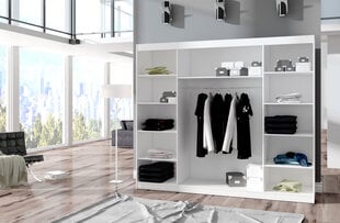 Spinta ADRK Furniture su LED apšvietimu Denis 250, juoda kaina ir informacija | Spintos | pigu.lt