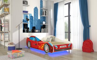 Детская кровать ADRK Furniture LED Auto, 70х140 см, разных цветов цена и информация | Детские кровати | pigu.lt