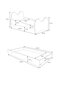 Vaikiška lova ADRK Furniture Bear, 70x140 cm, balta/juoda kaina ir informacija | Vaikiškos lovos | pigu.lt