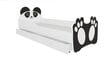 Vaikiška lova Adrk Furniture Bear, 80x160 cm, balta/juoda kaina ir informacija | Vaikiškos lovos | pigu.lt