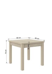 Стол ADRK Furniture Rodos 38, коричневый цвет цена и информация | Кухонные и обеденные столы | pigu.lt