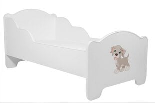 Vaikiška lova Adrk Furniture Amadis Dog, 80x160 cm, balta kaina ir informacija | Vaikiškos lovos | pigu.lt