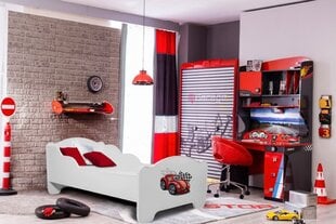 Vaikiška lova ADRK Furniture Amadis Car Zagzag, 80x160 cm, įvairių spalvų kaina ir informacija | Vaikiškos lovos | pigu.lt