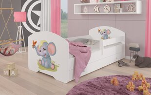 Vaikiška lova ADRK Furniture Pepe Elephant, 70x140 cm, įvairių spalvų kaina ir informacija | Vaikiškos lovos | pigu.lt