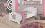 Vaikiška lova ADRK Furniture Ximena Elephant, 80x160 cm, balta