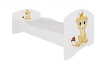 Vaikiška lova ADRK Furniture Pepe Lion, 70x140 cm, įvairių spalvų kaina ir informacija | Vaikiškos lovos | pigu.lt