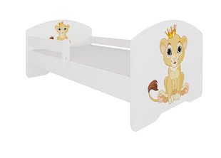 Vaikiška lova ADRK Furniture Pepe Lion, 70x140 cm, įvairių spalvų kaina ir informacija | Vaikiškos lovos | pigu.lt