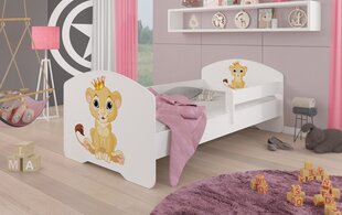 Vaikiška lova ADRK Furniture Pepe Lion, 70x140 cm, įvairių spalvų kaina ir informacija | Vaikiškos lovos | pigu.lt