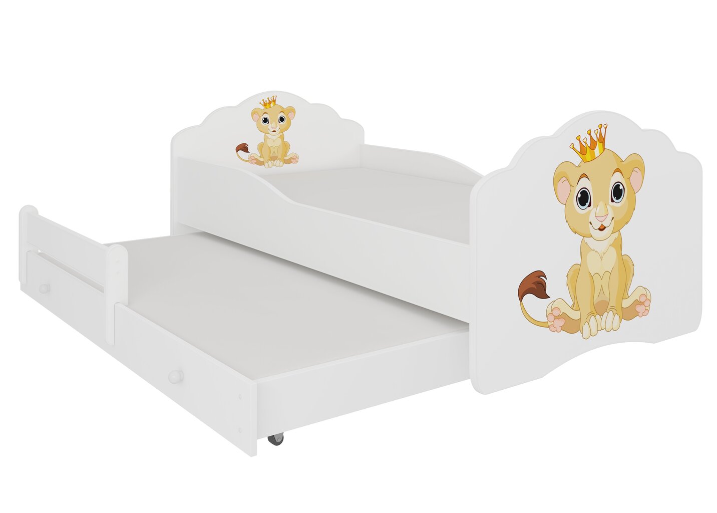 Vaikiška lova ADRK Furniture Casimo II, balta kaina ir informacija | Vaikiškos lovos | pigu.lt