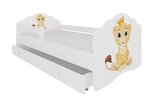 Vaikiška lova ADRK Furniture Casimo, 80x160 cm, įvairių spalvų