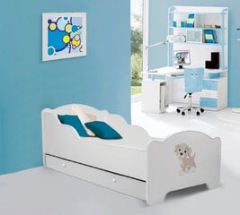 Vaikiška lova Adrk Furniture Amadis Dog 70x140 cm, balta kaina ir informacija | Vaikiškos lovos | pigu.lt