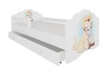 Vaikiška lova ADRK Furniture Casimo, 70x140 cm, įvairių spalvų