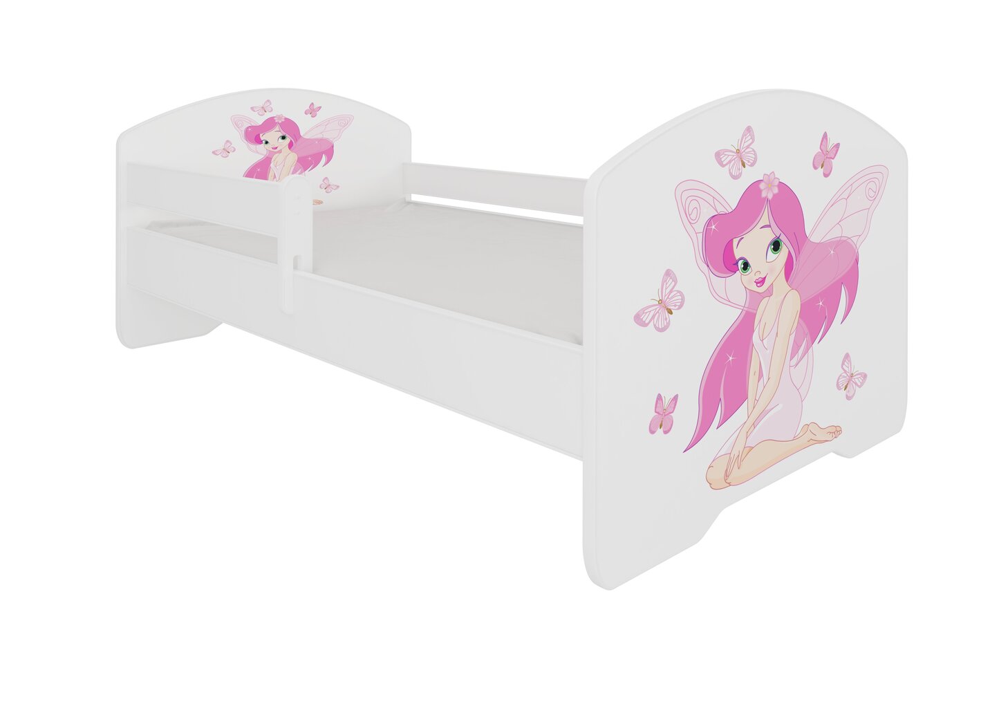 Vaikiška lova ADRK Furniture Pepe Girl with wings, 70x140 cm, įvairių spalvų kaina ir informacija | Vaikiškos lovos | pigu.lt