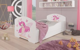 Vaikiška lova ADRK Furniture Pepe Girl with wings, 80x160 cm, įvairių spalvų kaina ir informacija | Vaikiškos lovos | pigu.lt