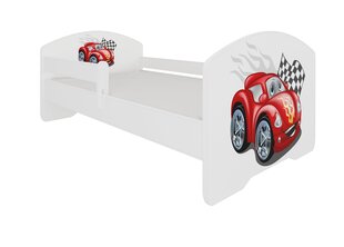 Vaikiška lova ADRK Furniture Pepe car zigzag, 70x140 cm, įvairių spalvų kaina ir informacija | Vaikiškos lovos | pigu.lt