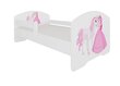 Vaikiška lova ADRK Furniture Pepe Princess and horse, 80x160 cm, įvairių spalvų kaina ir informacija | Vaikiškos lovos | pigu.lt