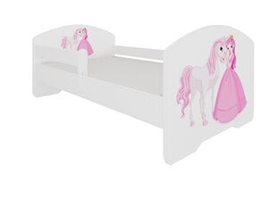 Vaikiška lova ADRK Furniture Pepe Princess and horse, 70x140 cm, įvairių spalvų kaina ir informacija | Vaikiškos lovos | pigu.lt