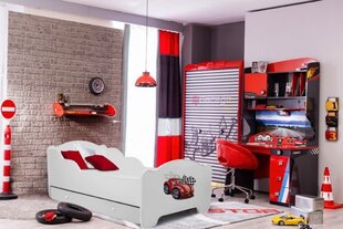 Vaikiška lova ADRK Furniture Amadis Car Zagzag, 80x160 cm, įvairių spalvų kaina ir informacija | Vaikiškos lovos | pigu.lt