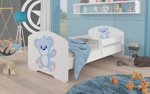 Vaikiška lova ADRK Furniture Pepe blue Bear, 80x160 cm, įvairių spalvų kaina ir informacija | Vaikiškos lovos | pigu.lt