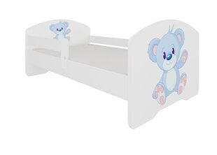 Детская кровать ADRK Furniture Pepe blue Bear, 80х160 см, разные цвета цена и информация | Детские кровати | pigu.lt