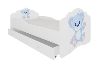 Vaikiška lova Adrk Furniture Casimo Bear, 80x160 cm, balta kaina ir informacija | Vaikiškos lovos | pigu.lt
