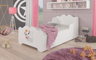 Vaikiška lova ADRK Furniture Ximena Cat, 70x140 cm, balta kaina ir informacija | Vaikiškos lovos | pigu.lt