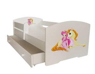 Детская кроватка ADRK Furniture Pepe Girl with unicorn, 80x160 см, разные цвета цена и информация | Детские кровати | pigu.lt