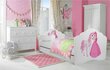 Vaikiška lova Adrk Furniture Casimo Princess with horse, 80x160 cm, balta kaina ir informacija | Vaikiškos lovos | pigu.lt