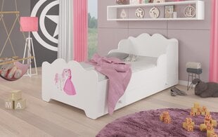 Детская кроватка ADRK Furniture Ximena Princess and horse, 80x160 см, белая цена и информация | Детские кровати | pigu.lt