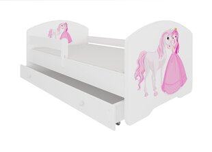 Детская кроватка ADRK Furniture Pepe Princess and horse, 80х160 см, разных цветов цена и информация | Детские кровати | pigu.lt