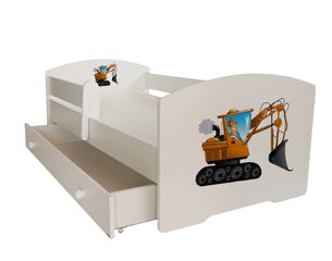 Vaikiška lova ADRK Furniture Pepe digger, 70x140 cm, įvairių spalvų kaina ir informacija | Vaikiškos lovos | pigu.lt
