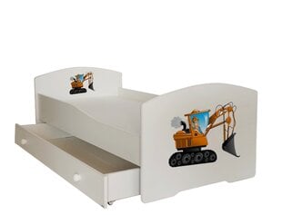 Детская кровать ADRK Furniture Pepe digger, 70x140 см, разных цветов цена и информация | Детские кровати | pigu.lt