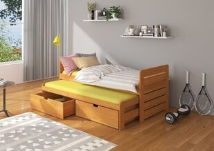 Vaikiška lova ADRK Furniture Tomi, 80x180 cm, ruda kaina ir informacija | Vaikiškos lovos | pigu.lt