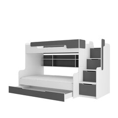 Детская кровать ADRK Furniture Harell, белый/серый цвет цена и информация | Детские кровати | pigu.lt