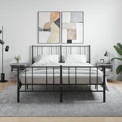 2-ių dalių naktinių spintelių komplektas vidaXL, pilkas kaina ir informacija | Spintelės prie lovos | pigu.lt
