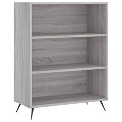 vidaXL книжный шкаф, серый дуб, 105x24x102 см  цена и информация | Полки | pigu.lt