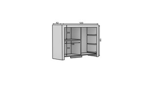 Комод ADRK Furniture 3SZ1D Cesiro, белый цвет цена и информация | Комоды | pigu.lt