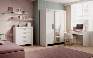 3 durų Spinta ADRK Furniture Cesiro, balta kaina ir informacija | Spintos | pigu.lt