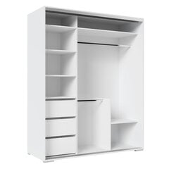Шкаф ADRK Furniture Leor 180, белый цвет цена и информация | Шкафы | pigu.lt