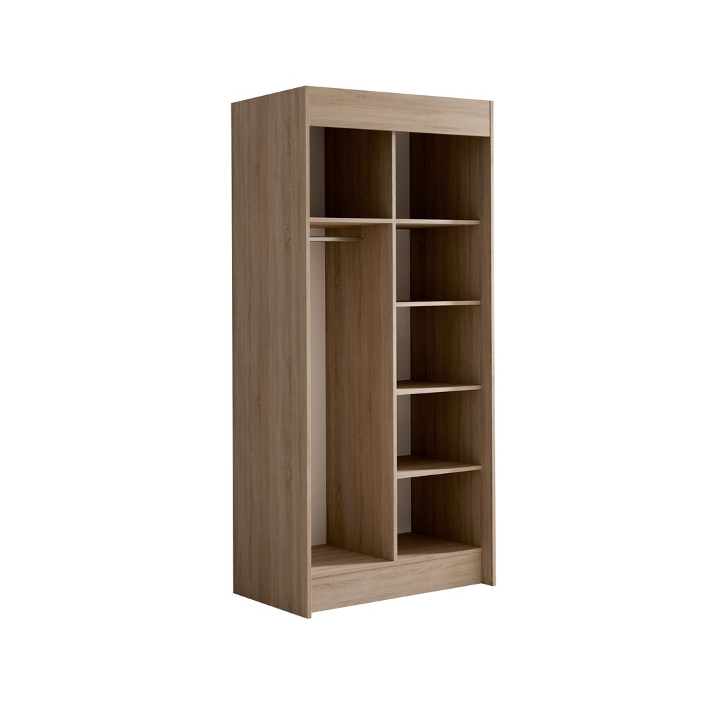 Spinta ADRK Furniture Karyl 100, ruda kaina ir informacija | Spintos | pigu.lt