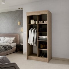 Spinta ADRK Furniture Karien 100, ruda kaina ir informacija | Spintos | pigu.lt
