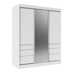 Шкаф ADRK Furniture Haidar 180, белый цена и информация | Шкафы | pigu.lt