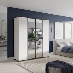 Шкаф ADRK Furniture Osma 180, белый цвет цена и информация | Шкафы | pigu.lt
