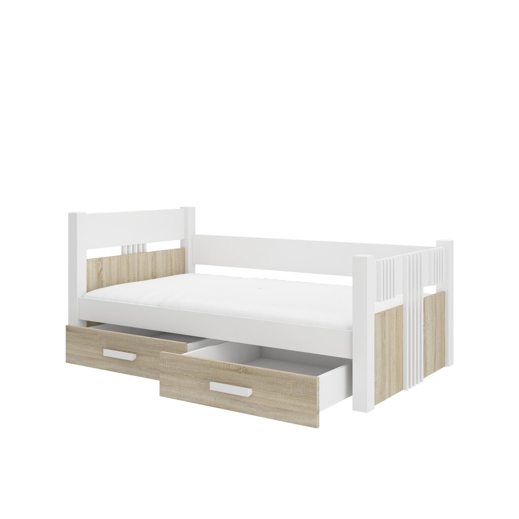 Vaikiška lova ADRK Furniture Bibi, balta/ruda kaina ir informacija | Vaikiškos lovos | pigu.lt
